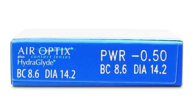 Air Optix Plus HydraGlyde   contact_lenses - side