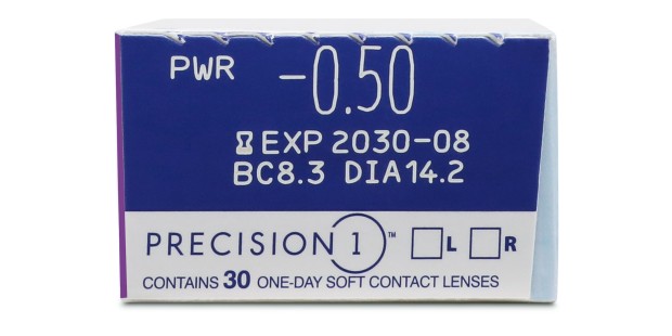 Precision 1 Dailies   contact_lenses - side