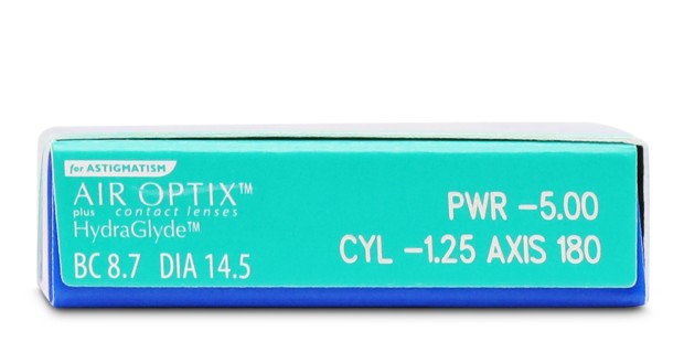 Air Optix HydraGlyde Astigmatism   contact_lenses - side