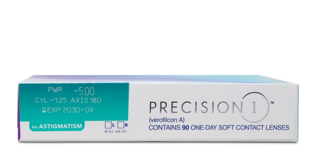 Precision 1 For Astigmatism   contact_lenses - side