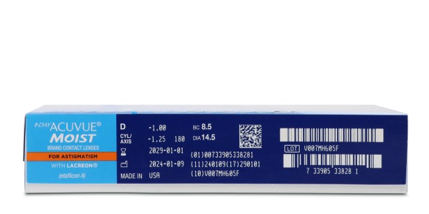 1-Day Acuvue Moist for Astigmatism   contact_lenses - side