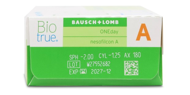 Biotrue OneDay for Astigmatism   contact_lenses - side